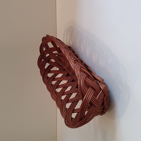 Wicker bread baguette basket French serving vtg willow - Picture 3 of 12